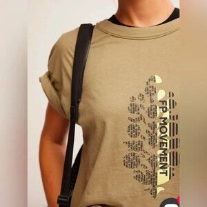 NWT Free People Movement Inspire Buti Logo Tee size- LARGE